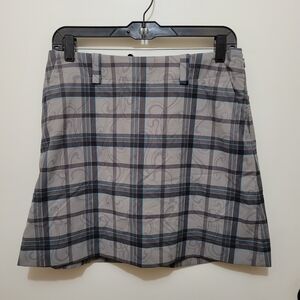 Nike Golf Dri-fit Women's Plaid Skirt - Lined - Size 6